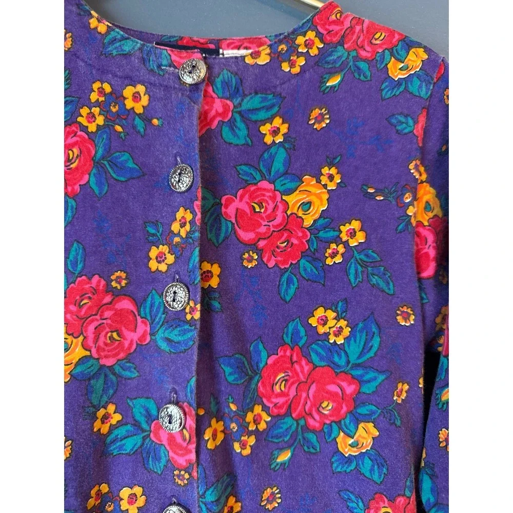 Vintage Genuine‎ Girl purple floral dress